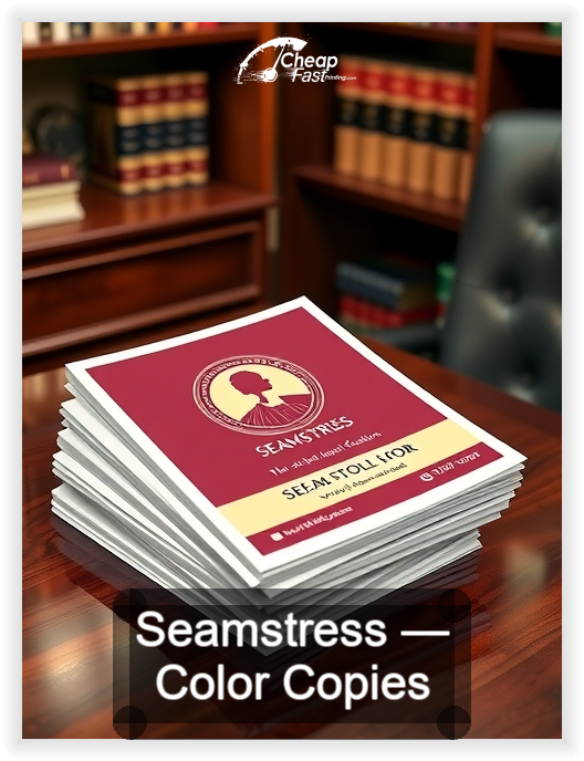 Seamstress business card design sample