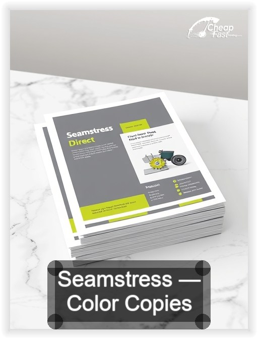 Seamstress business card design sample