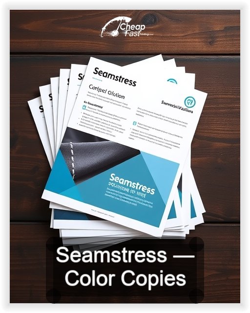 Seamstress business card design sample
