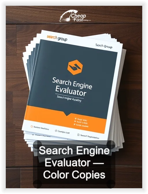 Search Engine Evaluator business card design sample