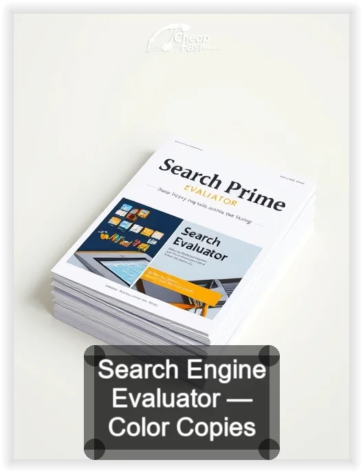 Search Engine Evaluator business card design sample