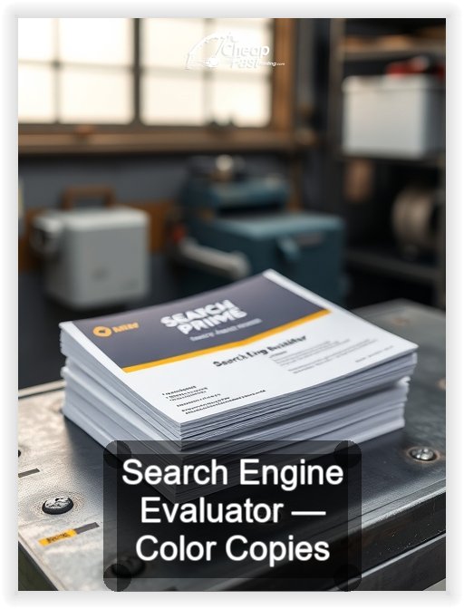 Search Engine Evaluator business card design sample