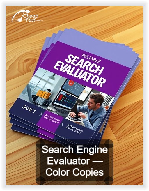 Search Engine Evaluator business card design sample