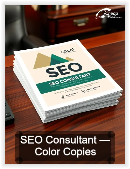 Seo Consultant business card design sample