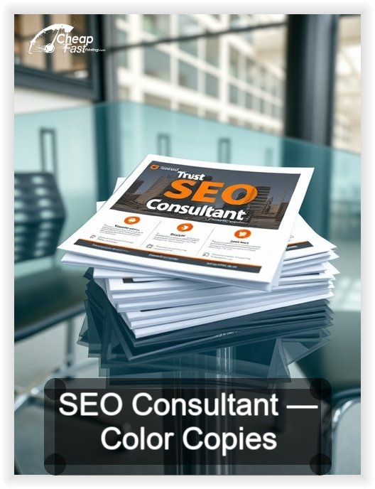 Seo Consultant business card design sample