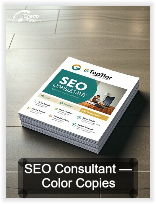 Seo Consultant business card design sample