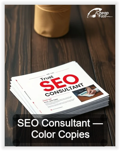 Seo Consultant business card design sample