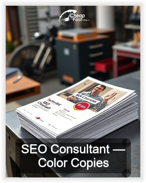 Seo Consultant business card design sample