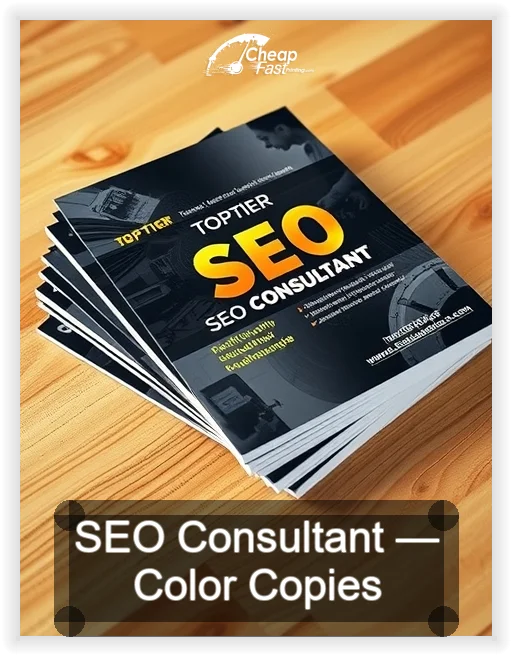 Seo Consultant business card design sample