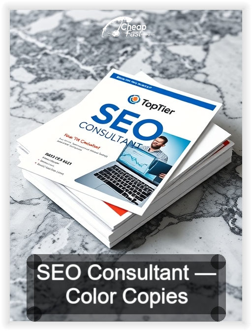 Seo Consultant business card design sample