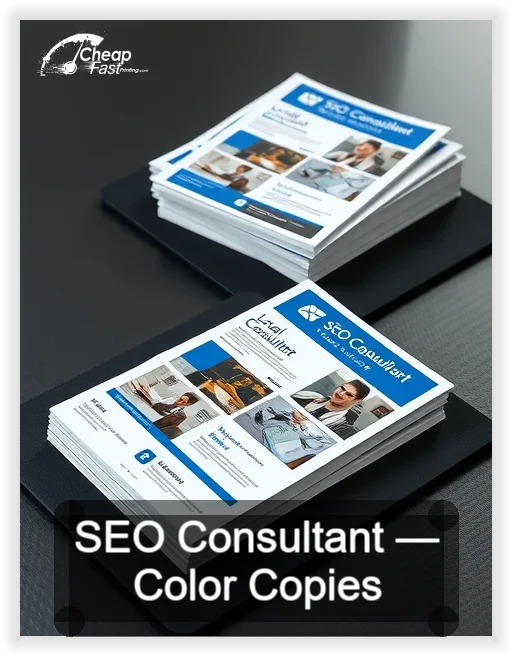 Seo Consultant business card design sample