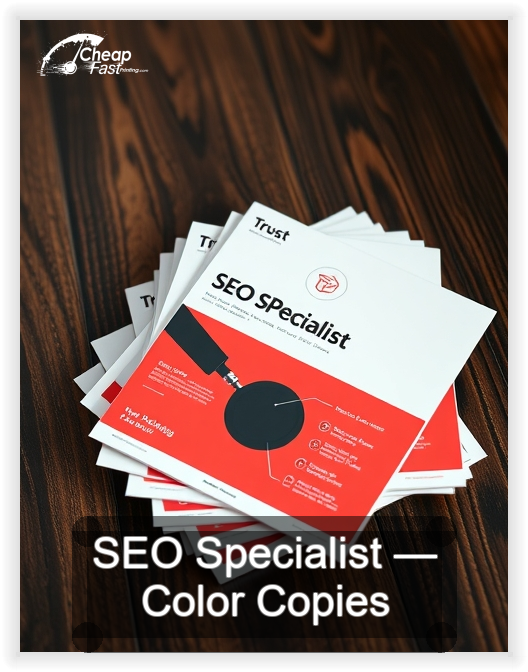 Seo Specialist business card design sample