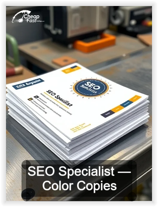 Seo Specialist business card design sample