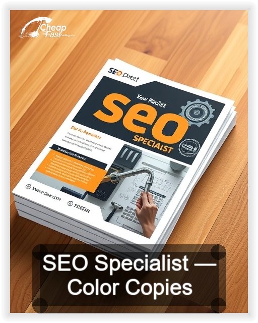 Seo Specialist business card design sample