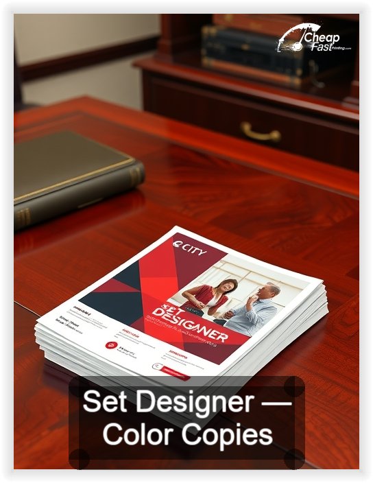 Set Designer business card design sample