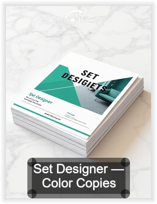 Set Designer business card design sample