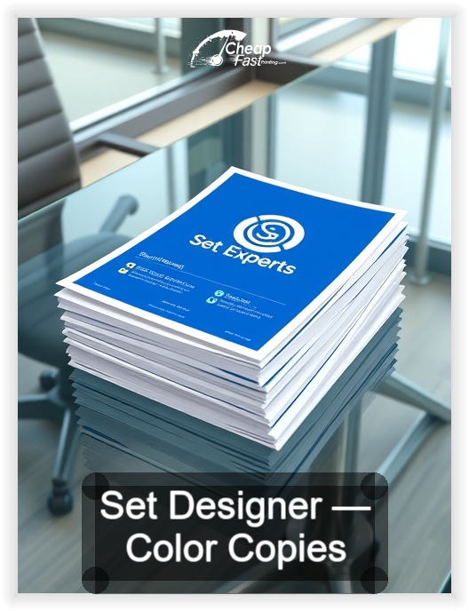 Set Designer business card design sample