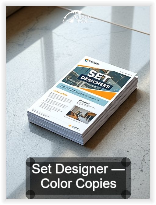 Set Designer business card design sample