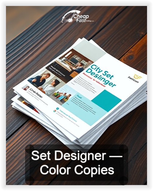 Set Designer business card design sample