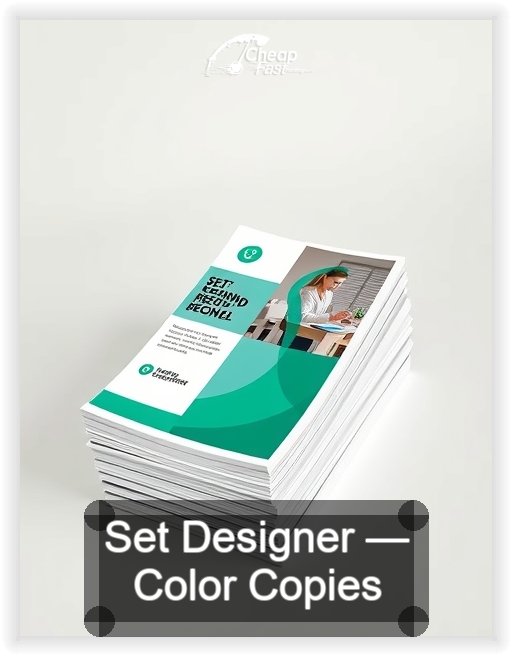 Set Designer business card design sample