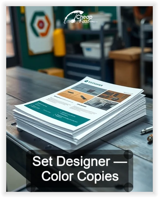 Set Designer business card design sample