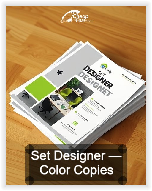 Set Designer business card design sample