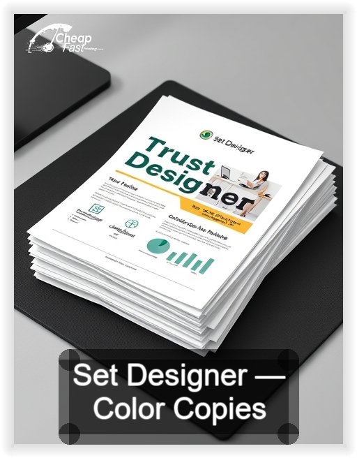 Set Designer business card design sample