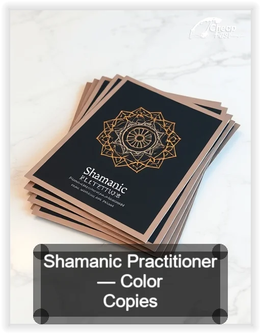 Shamanic Practitioner business card design sample
