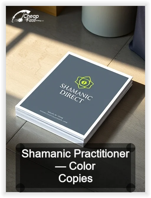 Shamanic Practitioner business card design sample