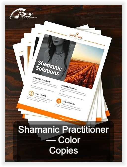 Shamanic Practitioner business card design sample