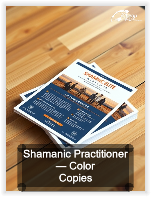Shamanic Practitioner business card design sample