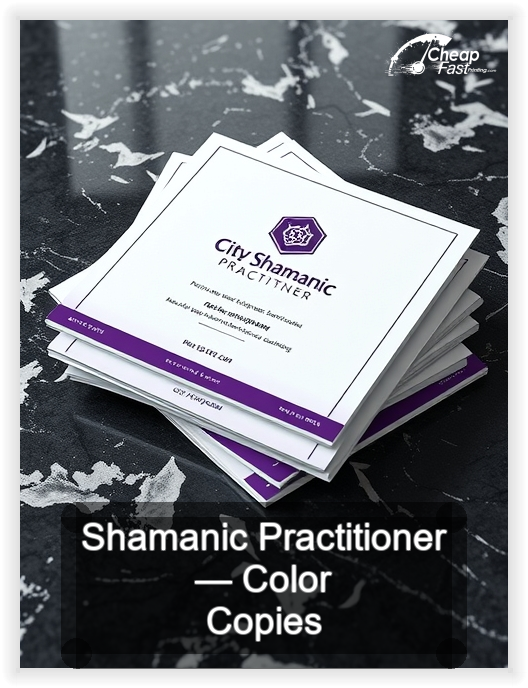 Shamanic Practitioner business card design sample