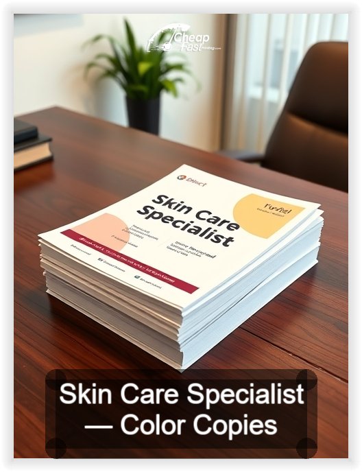 Skin Care Specialist business card design sample