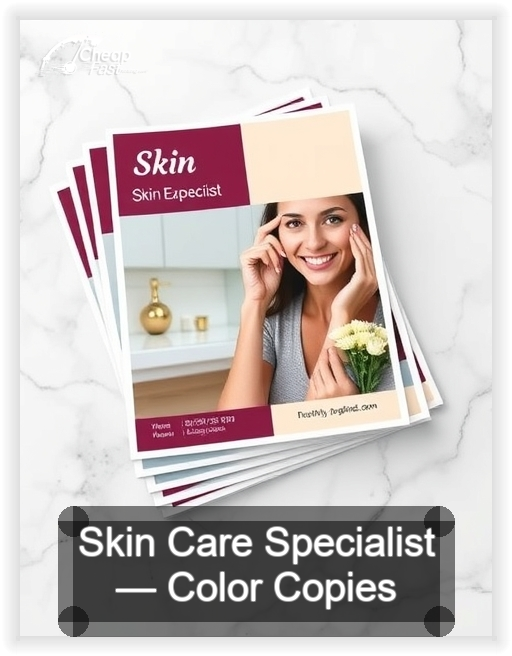Skin Care Specialist business card design sample