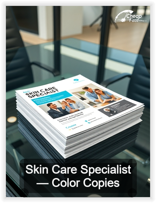 Skin Care Specialist business card design sample