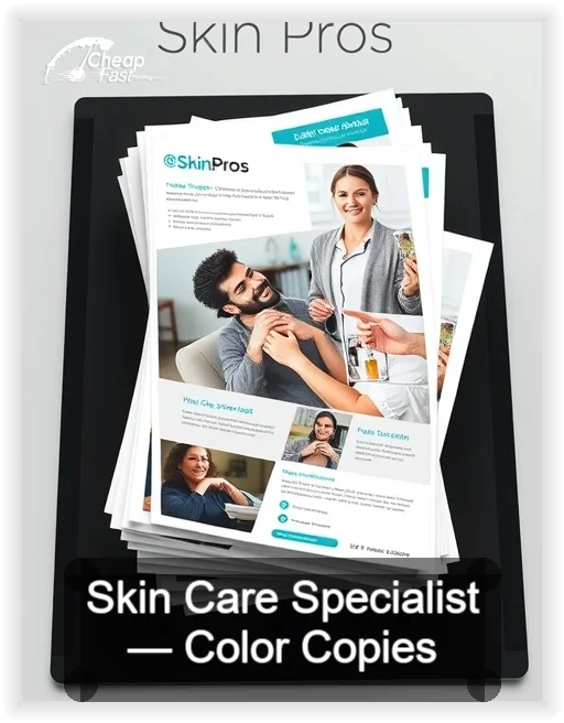 Skin Care Specialist business card design sample