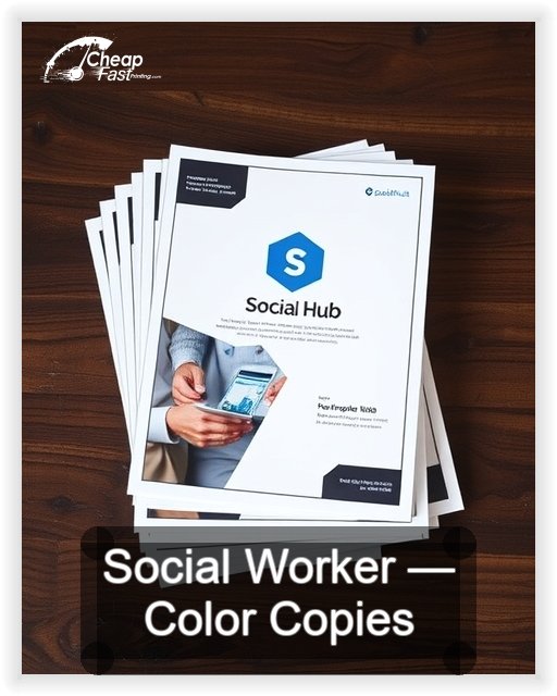 Social Worker business card design sample