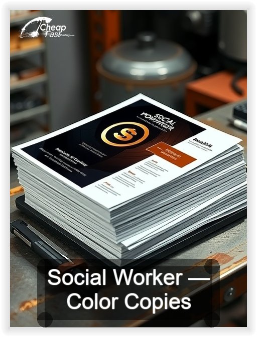 Social Worker business card design sample