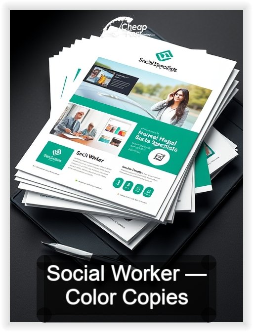 Social Worker business card design sample