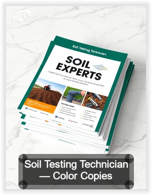 Soil Testing Technician business card design sample