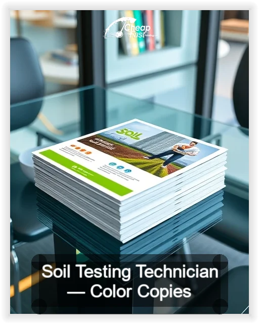 Soil Testing Technician business card design sample