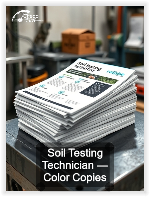 Soil Testing Technician business card design sample