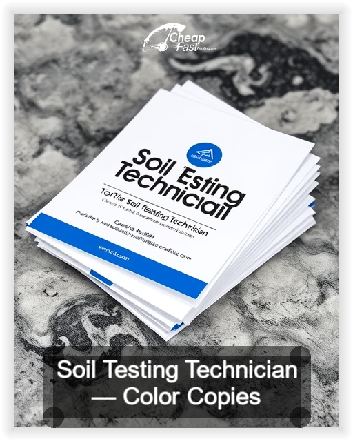Soil Testing Technician business card design sample