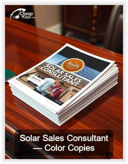 Solar Sales Consultant business card design sample