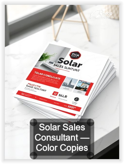 Solar Sales Consultant business card design sample