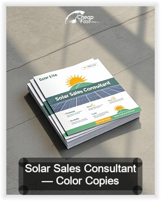 Solar Sales Consultant business card design sample