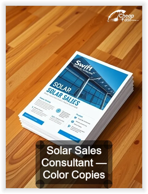 Solar Sales Consultant business card design sample