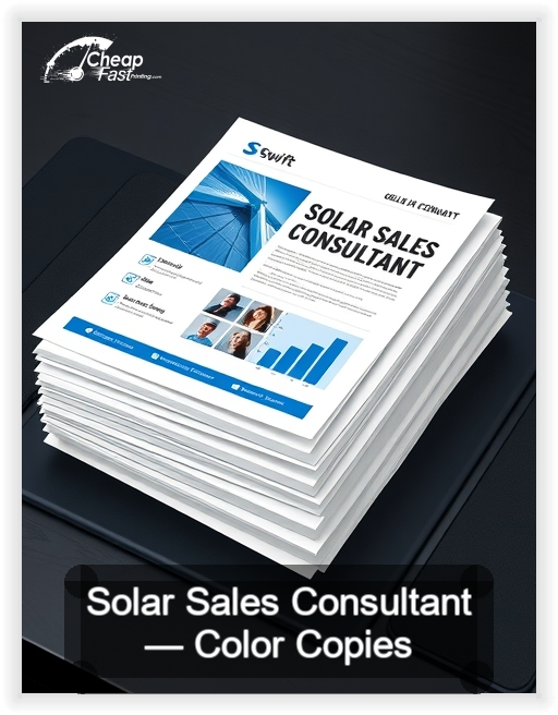 Solar Sales Consultant business card design sample