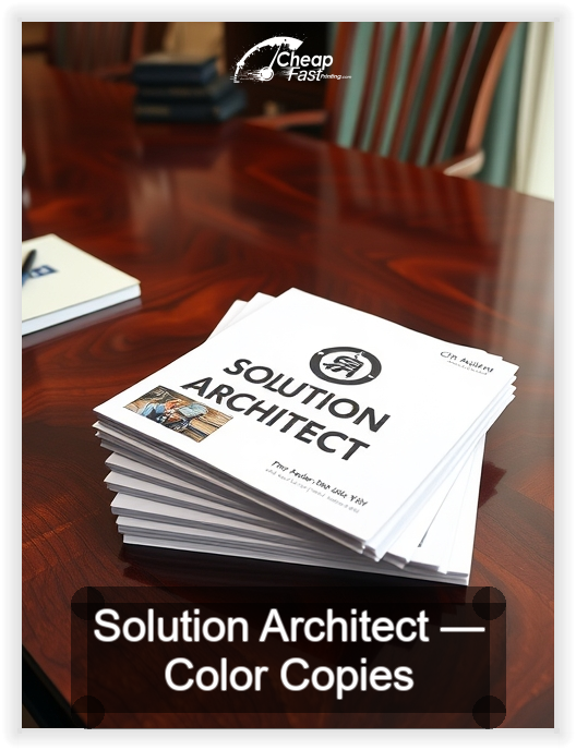 Solution Architect business card design sample