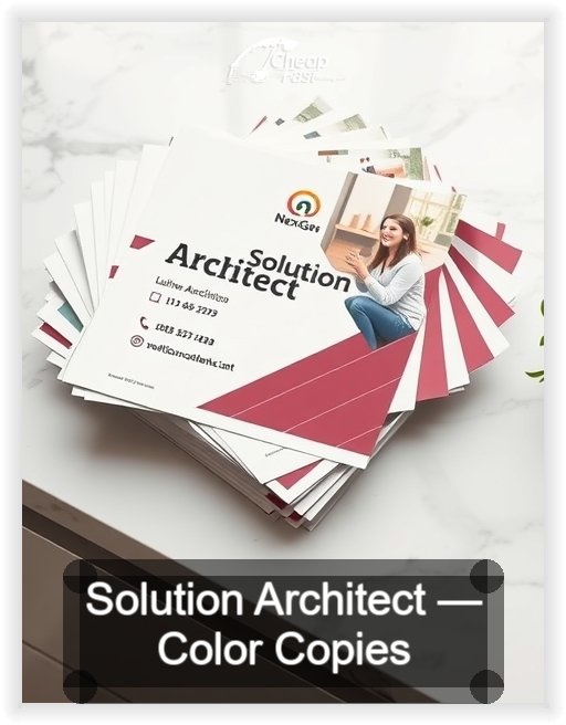 Solution Architect business card design sample